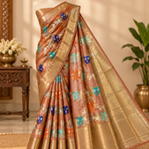 Banarasi paper silk