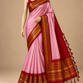 Gadwal Korvai Silk