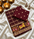 Deep Maroon Viscose Georgette