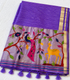 Lavender Tissue with Paithani border