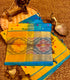 Venkatagiri Kollam Pattu Yellow and Blue