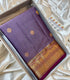 Vintage Kanchi Pattu Royal purple gold border