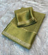 Viscose Georgette olive green / muted green