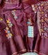 Banarasi Kota silk saree maroon (with colorful floral embroidery and gold zari borders).