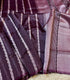 Mangalagiri Silk purple  with white striped patterns