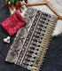 Ajarakh print Saree Black
