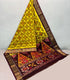 Ikkat cotton Yellow and brown