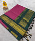 Kalyani Cotton Magenta-pink with a fine gold grid pattern