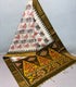 Ikkat cotton Ywhite base  red and black motifs