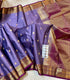Vintage Kanchi Pattu purple with   edge gold zari border