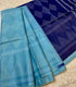 Blue Semi Tussar Saree