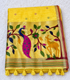 Yellow Tissue with Paithani border