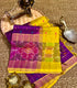 Venkatagiri Kollam Pattu  Purple and Yellow