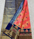 Orange Color Shade Mangalagiri Kuppadam Pattu