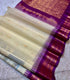 Cream Gadwal Cotton  with Kanchi Border