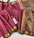 Vintage Kanchi Pattumagenta/deep pink  with   edge gold zari border