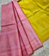 Pinkish Peach Shade Semi Tussar Saree