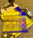 Venkatagiri Kollam Pattu Yellow and navy blue