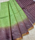 Green Semi Tussar Saree