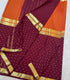 Maroon OrangeMysore Silk Saree