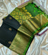 Black green Shade Kanchi Pattu