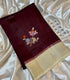Brown Banarasi Kota silk saree