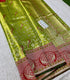 Parrot Green Bridal Kanchi Pattu
