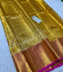 Golden Stripes Bridal Kanchi Pattu