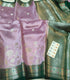 Handloom Lavender Colour Raw Mango Silk Saree with  Kanchi Meenakari Border
