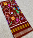 Red shade Mangalagiri Digital Print Saree