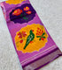 Purple Mangalagiri Digital Print Saree