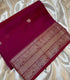 Darker wine Mangalagiri Saree