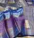 Blue Silver Raw Mango Silk Saree (Special Edition)