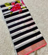 Black Striped Mangalagiri Digital Print Saree