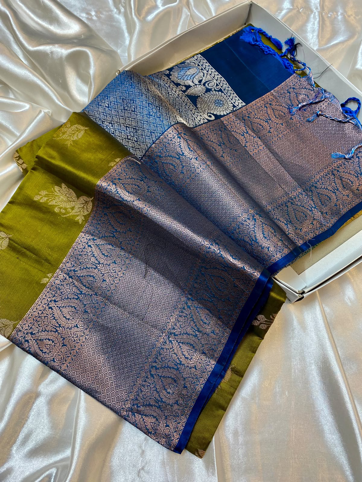 Olive Green Kanchi Pattu