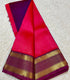 Pink Shade Gadwal Korvai Silk