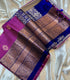 Purple Blue Kanchi Pattu