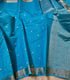 Handloom Skyblue Chanderi Silk Cotton Saree