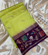 Yellow Banarasi Kota silk saree